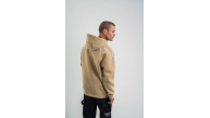 Erkek Baskılı Kapüşonlu Oversize 3 İplik Pamuklu SweatShirt Hoodie - Bej Erkek Baskılı Kapüşonlu Oversize 3 İplik Pamuklu SweatShirt Hoodie - Bej