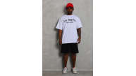 Erkek Kısa Kol Tişört Bisiklet Yaka KANAT Baskılı Oversize T-Shirt - Beyaz Erkek Kısa Kol Tişört Bisiklet Yaka KANAT Baskılı Oversize T-Shirt - Beyaz