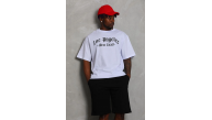 Erkek Kısa Kol Tişört Bisiklet Yaka KANAT Baskılı Oversize T-Shirt - Beyaz Erkek Kısa Kol Tişört Bisiklet Yaka KANAT Baskılı Oversize T-Shirt - Beyaz