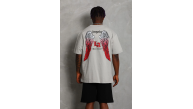 Erkek Baskılı Tişört Kısa Kol Bisiklet Yaka Oversize T-Shirt - Gri Erkek Baskılı Tişört Kısa Kol Bisiklet Yaka Oversize T-Shirt - Gri