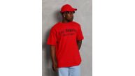 Erkek Baskılı Tişört Kısa Kol Bisiklet Yaka Oversize T-Shirt - Kırmızı Erkek Baskılı Tişört Kısa Kol Bisiklet Yaka Oversize T-Shirt - Kırmızı