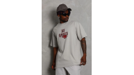 Erkek Kısa Kol Yazlık Tişört Bisiklet Yaka Baskılı Oversize T-Shirt - Gri Erkek Kısa Kol Yazlık Tişört Bisiklet Yaka Baskılı Oversize T-Shirt - Gri