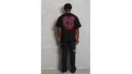 Erkek Baskılı Tişört Kısa Kol Bisiklet Yaka Oversize T-Shirt - Siyah Erkek Baskılı Tişört Kısa Kol Bisiklet Yaka Oversize T-Shirt - Siyah