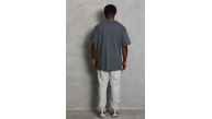 Erkek Düz Yazlık Kısa Kol Tişört Bisiklet Yaka Oversize T-Shirt - Füme Erkek Düz Yazlık Kısa Kol Tişört Bisiklet Yaka Oversize T-Shirt - Füme