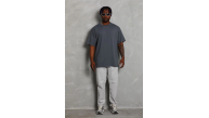 Erkek Düz Yazlık Kısa Kol Tişört Bisiklet Yaka Oversize T-Shirt - Füme Erkek Düz Yazlık Kısa Kol Tişört Bisiklet Yaka Oversize T-Shirt - Füme