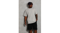 Erkek Düz Yazlık Kısa Kol Tişört Bisiklet Yaka Oversize T-Shirt - Gri Erkek Düz Yazlık Kısa Kol Tişört Bisiklet Yaka Oversize T-Shirt - Gri