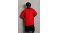 Erkek Düz Yazlık Kısa Kol Tişört Bisiklet Yaka Oversize T-Shirt - Kırmızı Erkek Düz Yazlık Kısa Kol Tişört Bisiklet Yaka Oversize T-Shirt - Kırmızı