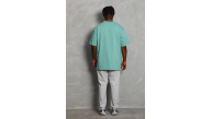 Erkek Düz Yazlık Kısa Kol Tişört Bisiklet Yaka Oversize T-Shirt - Mint Yeşili Erkek Düz Yazlık Kısa Kol Tişört Bisiklet Yaka Oversize T-Shirt - Mint Yeşili
