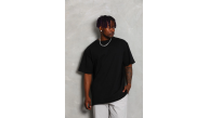 Erkek Düz Yazlık Kısa Kol Tişört Bisiklet Yaka Oversize T-Shirt - Siyah Erkek Düz Yazlık Kısa Kol Tişört Bisiklet Yaka Oversize T-Shirt - Siyah