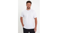 Erkek Düz Penye Tişört Bisiklet Yaka Kısa Kol Regular Fit T-Shirt - Beyaz Erkek Düz Penye Tişört Bisiklet Yaka Kısa Kol Regular Fit T-Shirt - Beyaz