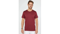 Erkek Düz Bisiklet Yaka Tişört Kısa Kol Yazlık T-Shirt - Bordo Erkek Düz Bisiklet Yaka Tişört Kısa Kol Yazlık T-Shirt - Bordo