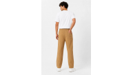Erkek 2'li Bürümcük Kumaş Beli Lastikli Bağcıklı Bol Paça Pantolon - Beyaz/Vizon