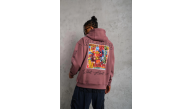 Erkek 3 İplik Pamuklu Kapüşonlu Baskılı Cepli Sweatshirt Hoodie - Gül Kurusu Erkek 3 İplik Pamuklu Kapüşonlu Baskılı Cepli Sweatshirt Hoodie - Gül Kurusu