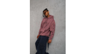 Erkek 3 İplik Pamuklu Kapüşonlu Baskılı Cepli Sweatshirt Hoodie - Gül Kurusu Erkek 3 İplik Pamuklu Kapüşonlu Baskılı Cepli Sweatshirt Hoodie - Gül Kurusu