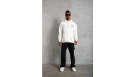 Erkek 98 Baskılı Kapşonlu 3 iplik pamuklu Sweatshirt hoodie - Beyaz Erkek 98 Baskılı Kapşonlu 3 iplik pamuklu Sweatshirt hoodie - Beyaz