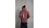 Erkek 3 İplik Pamuklu Kapüşonlu Baskılı Cepli Sweatshirt Hoodie - Gül Kurusu Erkek 3 İplik Pamuklu Kapüşonlu Baskılı Cepli Sweatshirt Hoodie - Gül Kurusu