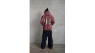 Erkek 3 İplik Pamuklu Kapüşonlu Baskılı Cepli Sweatshirt Hoodie - Gül Kurusu Erkek 3 İplik Pamuklu Kapüşonlu Baskılı Cepli Sweatshirt Hoodie - Gül Kurusu