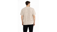 Erkek Asit Yıkama Bisiklet Yaka Kısa Kollu Oversize T-Shirt Tişört - Bej Erkek Asit Yıkama Bisiklet Yaka Kısa Kollu Oversize T-Shirt Tişört - Bej