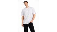 Erkek Asit Yıkama Bisiklet Yaka Kısa Kollu Oversize T-Shirt Tişört - Beyaz Erkek Asit Yıkama Bisiklet Yaka Kısa Kollu Oversize T-Shirt Tişört - Beyaz