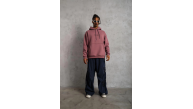Erkek 3 İplik Pamuklu Kapüşonlu Baskılı Cepli Oversize Sweatshirt Hoodie - Gül Kurusu Erkek 3 İplik Pamuklu Kapüşonlu Baskılı Cepli Oversize Sweatshirt Hoodie - Gül Kurusu