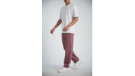 Erkek Baggy Cepli Eşofman Altı 3 İplik Pamuklu Pantolon - Gül Kurusu Erkek Baggy Cepli Eşofman Altı 3 İplik Pamuklu Pantolon - Gül Kurusu