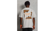 Erkek Baskılı Tişört Kısa Kol Bisiklet Yaka Oversize T-Shirt - Gri Erkek Baskılı Tişört Kısa Kol Bisiklet Yaka Oversize T-Shirt - Gri