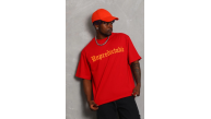 Erkek Baskılı Tişört Kısa Kol Bisiklet Yaka Oversize T-Shirt - Kırmızı Erkek Baskılı Tişört Kısa Kol Bisiklet Yaka Oversize T-Shirt - Kırmızı