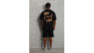 Erkek Baskılı Tişört Kısa Kol Bisiklet Yaka Oversize T-Shirt - Siyah Erkek Baskılı Tişört Kısa Kol Bisiklet Yaka Oversize T-Shirt - Siyah
