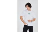 Erkek Baskılı T-Shirt Kısa Kol Bisiklet Yaka Regular Fit Rahat Kalıp Günlük Tişört - Beyaz Erkek Baskılı T-Shirt Kısa Kol Bisiklet Yaka Regular Fit Rahat Kalıp Günlük Tişört - Beyaz