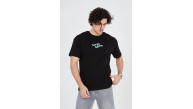 Erkek Baskılı T-Shirt Kısa Kol Bisiklet Yaka Regular Fit Rahat Kalıp Günlük Tişört - Siyah Erkek Baskılı T-Shirt Kısa Kol Bisiklet Yaka Regular Fit Rahat Kalıp Günlük Tişört - Siyah