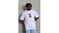 Erkek Baskılı Tişört Kısa Kol Bisiklet Yaka Oversize T-Shirt - Beyaz Erkek Baskılı Tişört Kısa Kol Bisiklet Yaka Oversize T-Shirt - Beyaz