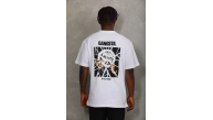 Erkek Baskılı T-Shirt Kısa Kol Bisiklet Yaka Regular Fit Rahat Kalıp Günlük Tişört - Beyaz
