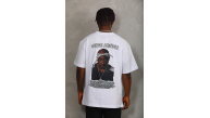 Erkek Kısa Kol Yazlık Tişört Bisiklet Yaka Baskılı Oversize T-Shirt - Beyaz Erkek Kısa Kol Yazlık Tişört Bisiklet Yaka Baskılı Oversize T-Shirt - Beyaz