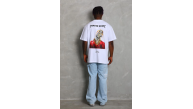 Erkek Baskılı Tişört Kısa Kol Bisiklet Yaka Oversize T-Shirt - Beyaz Erkek Baskılı Tişört Kısa Kol Bisiklet Yaka Oversize T-Shirt - Beyaz