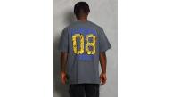 Erkek Baskılı Tişort Kısa Kol Bisiklet Yaka Oversize T-Shirt - Füme Erkek Baskılı Tişort Kısa Kol Bisiklet Yaka Oversize T-Shirt - Füme