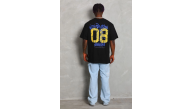 Erkek Baskılı Tişört Kısa Kol Bisiklet Yaka Oversize T-Shirt - Siyah Erkek Baskılı Tişört Kısa Kol Bisiklet Yaka Oversize T-Shirt - Siyah