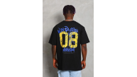 Erkek Baskılı Tişört Kısa Kol Bisiklet Yaka Oversize T-Shirt - Siyah Erkek Baskılı Tişört Kısa Kol Bisiklet Yaka Oversize T-Shirt - Siyah
