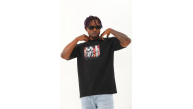 Erkek Baskılı T-Shirt Kısa Kol Bisiklet Yaka Regular Fit Rahat Kalıp Günlük Tişört - Siyah Erkek Baskılı T-Shirt Kısa Kol Bisiklet Yaka Regular Fit Rahat Kalıp Günlük Tişört - Siyah