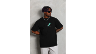 Erkek Baskılı T-Shirt Kısa Kol Bisiklet Yaka Rahat Kalıp Tişört - Siyah Erkek Baskılı T-Shirt Kısa Kol Bisiklet Yaka Rahat Kalıp Tişört - Siyah