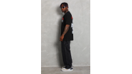 Erkek Kısa Kol Yazlık Tişört Bisiklet Yaka Baskılı Oversize T-Shirt - Siyah Erkek Kısa Kol Yazlık Tişört Bisiklet Yaka Baskılı Oversize T-Shirt - Siyah
