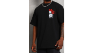 Erkek Kısa Kol Yazlık Tişört Bisiklet Yaka Baskılı Oversize T-Shirt - Siyah Erkek Kısa Kol Yazlık Tişört Bisiklet Yaka Baskılı Oversize T-Shirt - Siyah