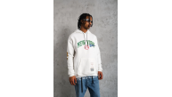 Erkek 3 İplik Pamuklu Kapüşonlu Baskılı Cepli Oversize Sweatshirt Hoodie - Beyaz Erkek 3 İplik Pamuklu Kapüşonlu Baskılı Cepli Oversize Sweatshirt Hoodie - Beyaz