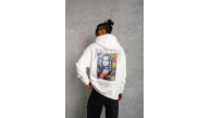 Erkek Baskılı Kapüşonlu ve Kanguru Cepli Sweatshirt hoodie - Beyaz Erkek Baskılı Kapüşonlu ve Kanguru Cepli Sweatshirt hoodie - Beyaz