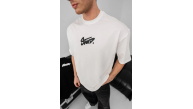 Erkek Tişört Yazlık Baskılı Oversize Kısa kol T-Shirt - Beyaz Erkek Tişört Yazlık Baskılı Oversize Kısa kol T-Shirt - Beyaz