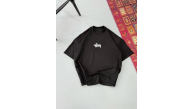 Erkek Kısa Kol Yazlık Tişört Bisiklet Yaka Baskılı Oversize T-Shirt - Siyah Erkek Kısa Kol Yazlık Tişört Bisiklet Yaka Baskılı Oversize T-Shirt - Siyah