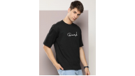 Erkek Baskılı T-Shirt Kısa Kol Bisiklet Yaka Regular Fit Rahat Kalıp Tişört - Siyah Erkek Baskılı T-Shirt Kısa Kol Bisiklet Yaka Regular Fit Rahat Kalıp Tişört - Siyah