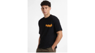 Erkek Tişört Baskılı Oversize Kısa kol T-shirt - Siyah