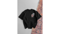 Erkek Yazlık Bisiklet Yaka Baskılı Regular Fit Tişört Kısa Kol T-Shirt - Siyah Erkek Yazlık Bisiklet Yaka Baskılı Regular Fit Tişört Kısa Kol T-Shirt - Siyah