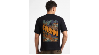 Erkek Tişört Baskılı Oversize Kısa kol T-shirt - Siyah