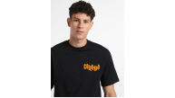 Erkek Tişört Baskılı Oversize Kısa kol T-shirt - Siyah